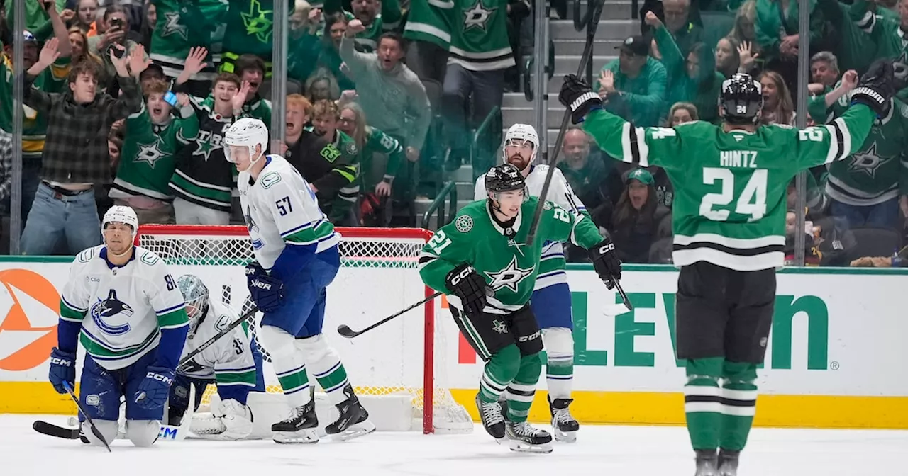 Stars Shine in Heiskanen's Absence, Defeating Canucks in 5-3 Victory