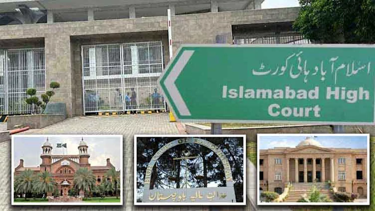  LHC, SHC, BHC کے ایک-ایک جج کو اسلام آباد ہائی کورٹ منتقل