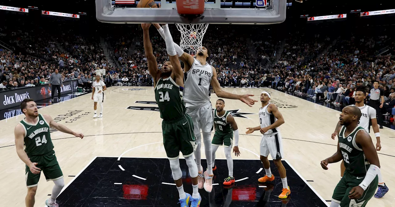 Wembanyama en feu face aux Bucks, les Spurs s'imposent largement