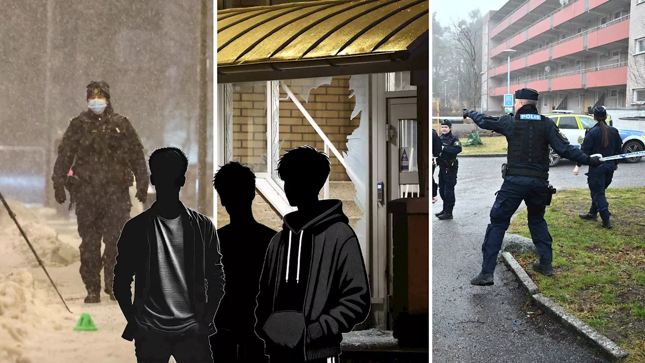 Polisen gripit 50 personer i samband med sprängningar