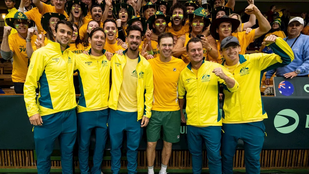 Aussies secure three-year Davis Cup first with emphatic win... but ‘super tough’ clash looms