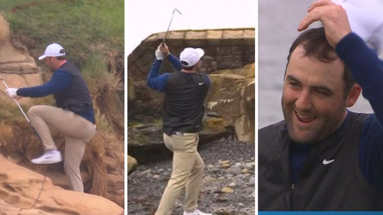 Scheffler's Beach Shot Stuns at Pebble Beach Pro-Am