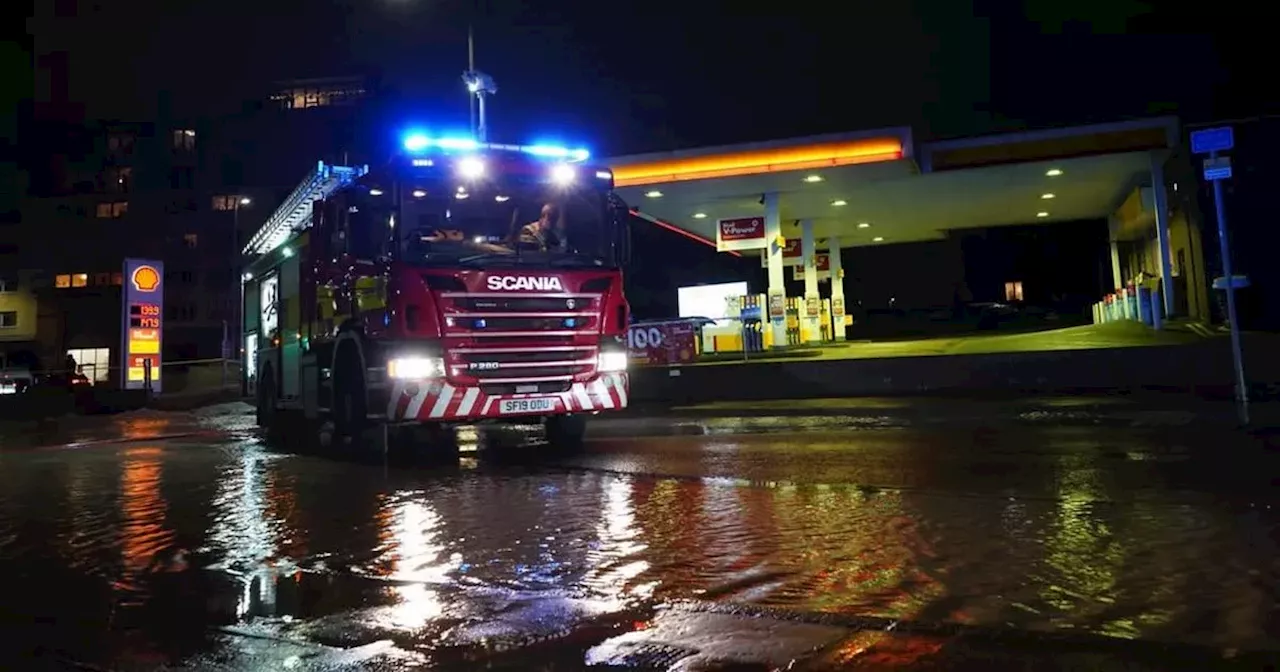 Burst Water Main Disrupts Water Supply and Closes Roads in Glasgow