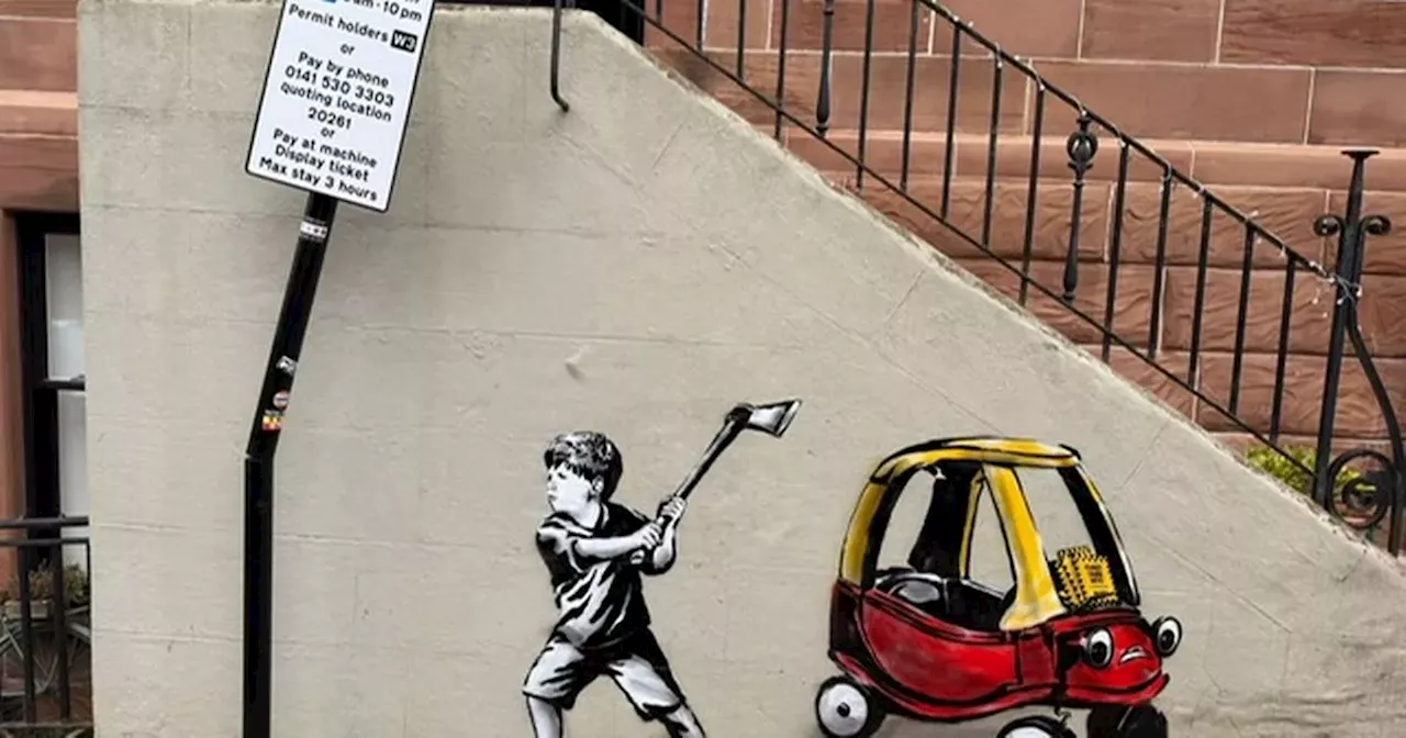 Potential Banksy Art Spotted in Glasgow's West End