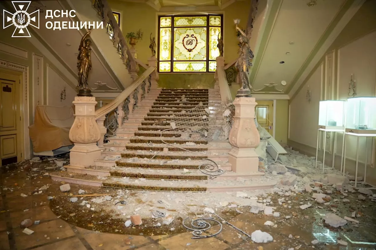 Russian missile attack seriously damages historic centre of Ukraine’s Odesa