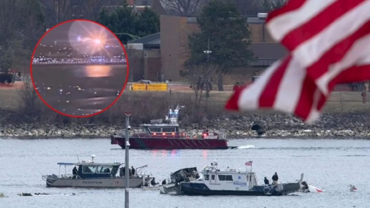 Difunden nuevo VIDEO del accidente contra helicóptero Black Hawk en Aeropuerto de Washington