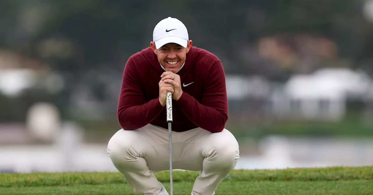 Rory McIlroy produces some late fireworks to stay in contention at Pebble Beach