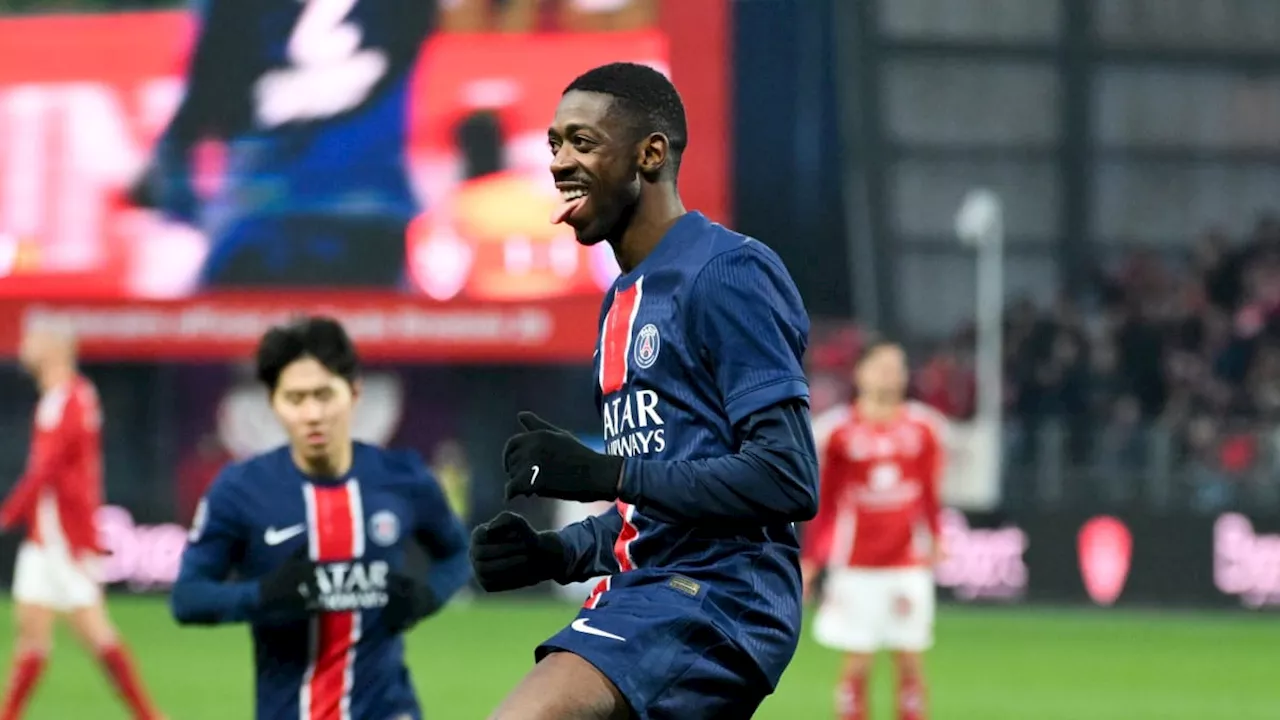 Dembelé macht schon wieder drei: PSG bleibt in Brest unbesiegt