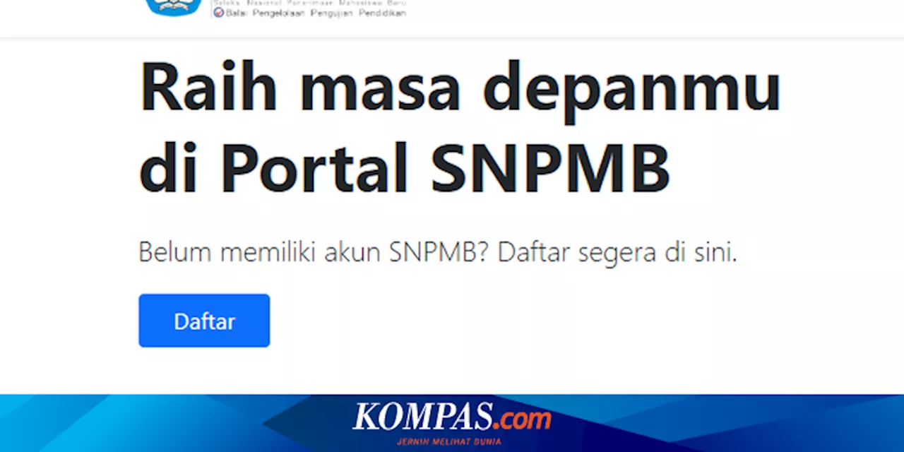 Panduan Umum Pendaftaran SNBP 2025