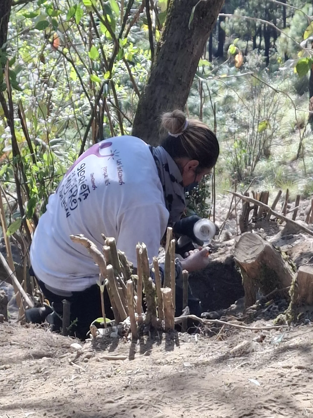 Velan los restos de Monse en la Glorieta de las Mujeres que Luchan