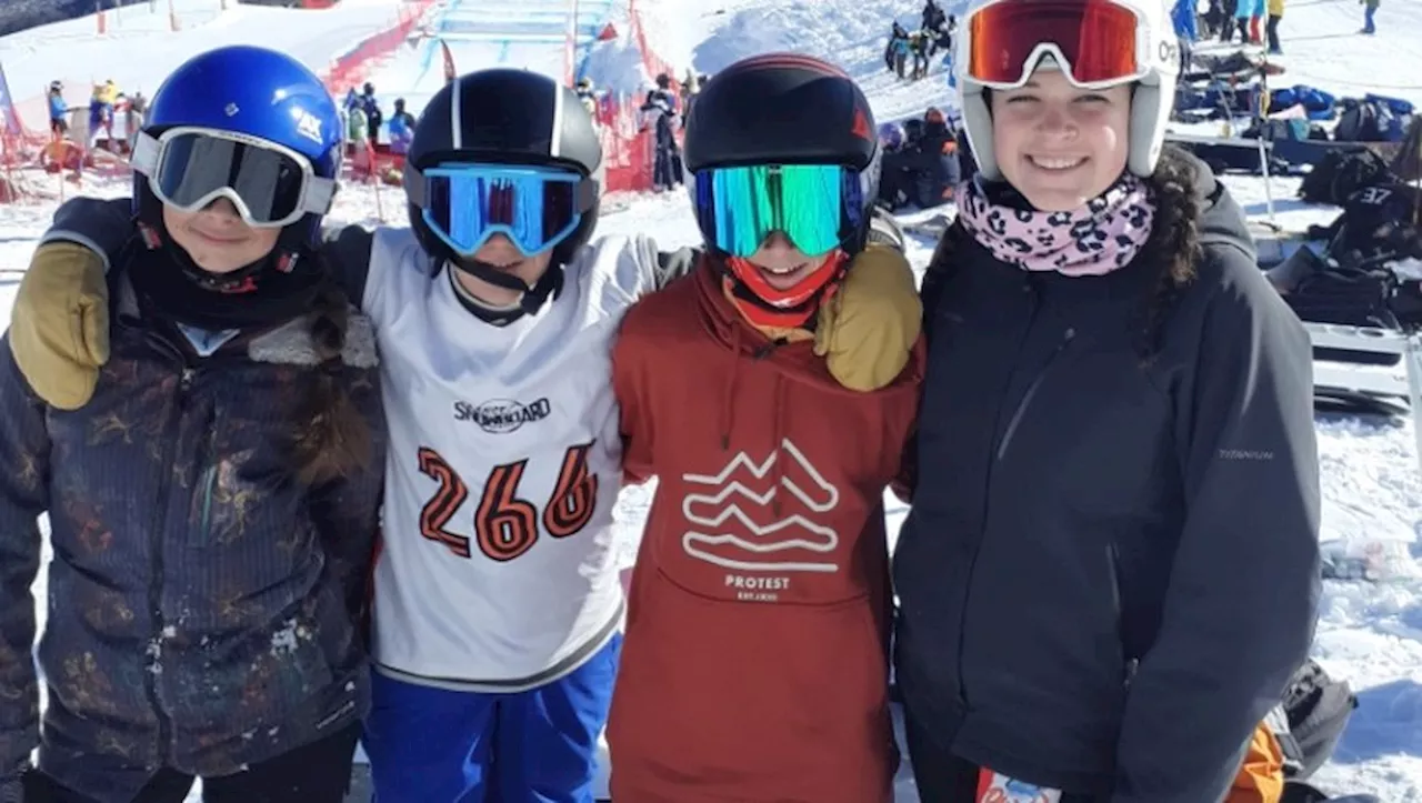 Le Club de Snowboard d'Ax 3-Domaines en Forme au Début de l'Année