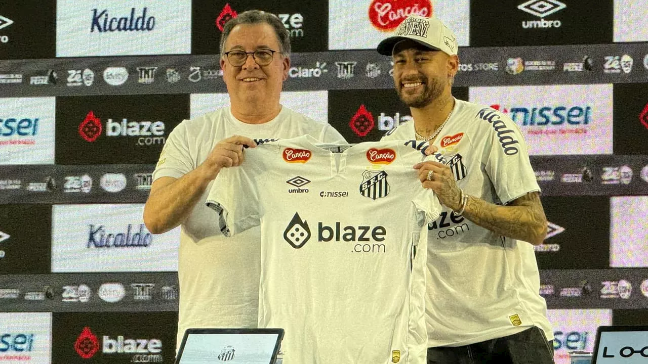 Neymar volta ao Santos e pensa em futuro com o Peixe