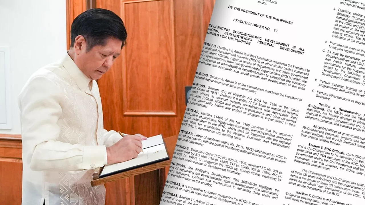 Marcos issues EO strengthening regional development councils