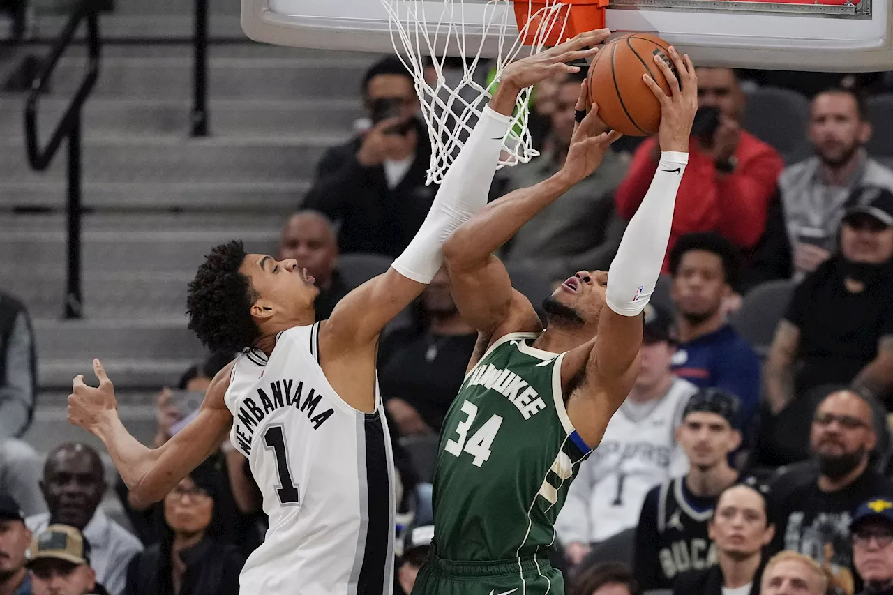 Wembanyama Powers Spurs Past Bucks, Celtics Hold Off Pelicans