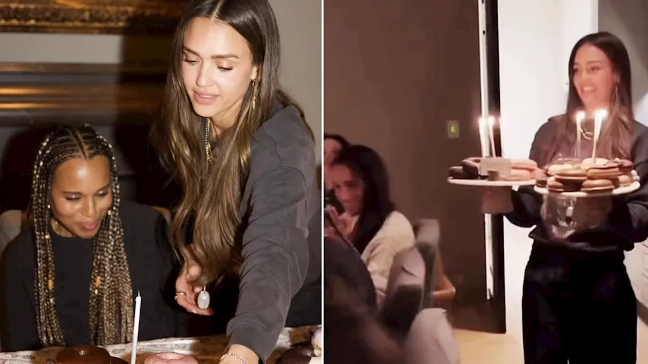 Jessica Alba Celebrates Kerry Washington's Birthday with a Spiritual Girls' Night