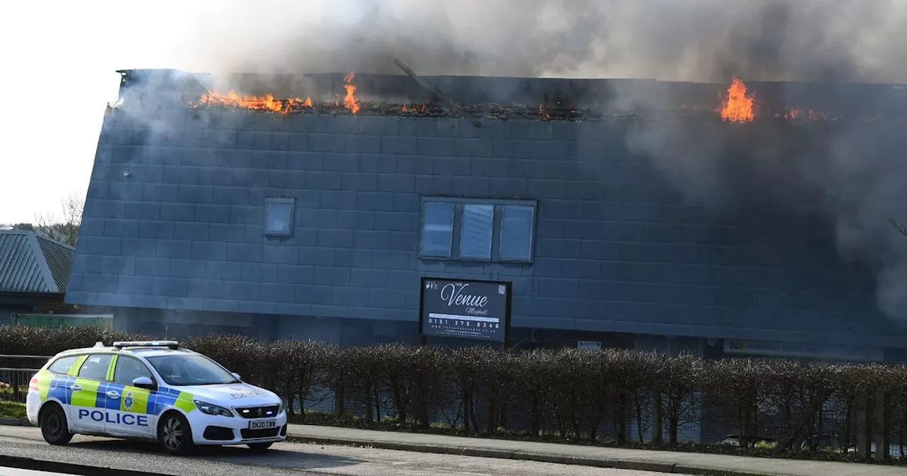 Large Fire Breaks Out at Maghull Town Hall