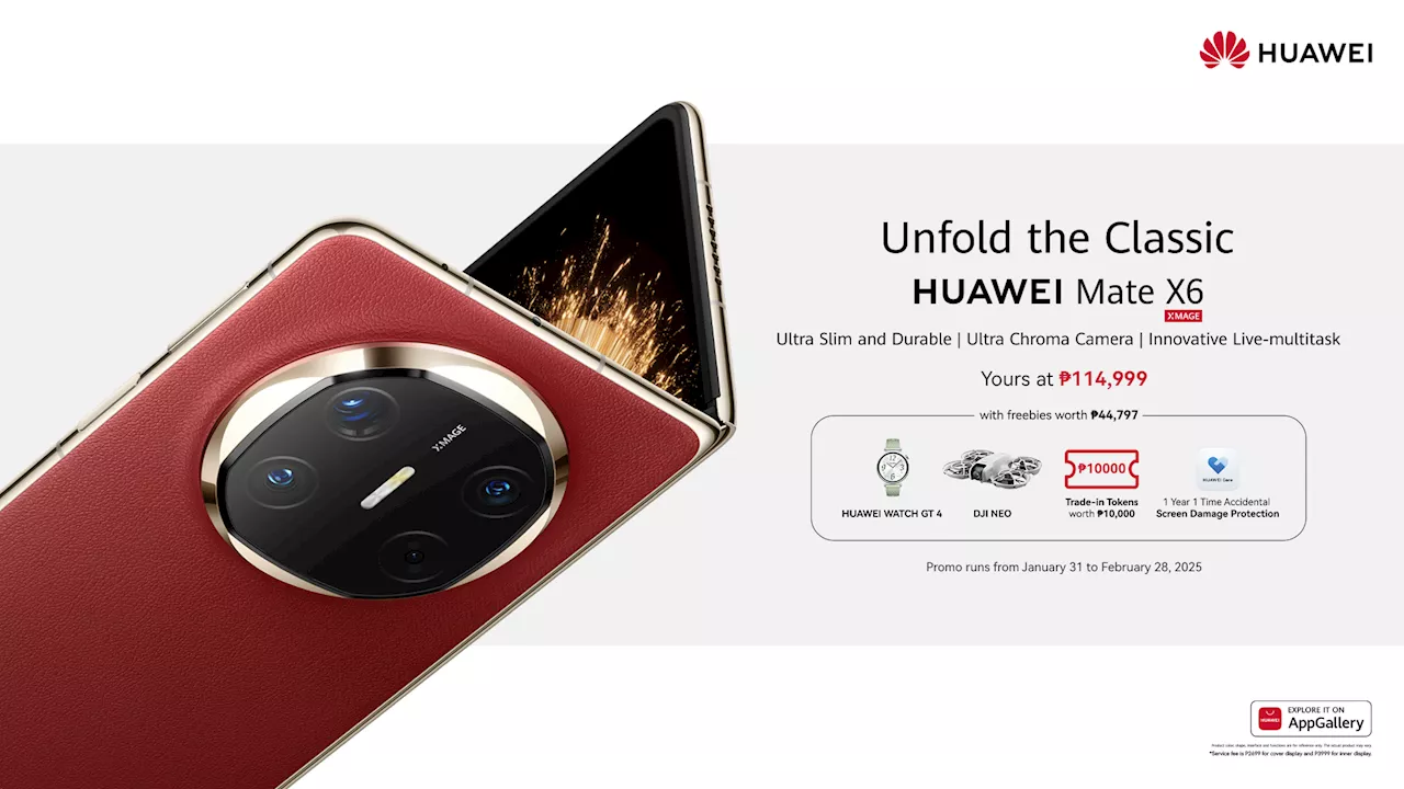 HUAWEI Mate X6 brings tough elegance and elite performance right at your hands
