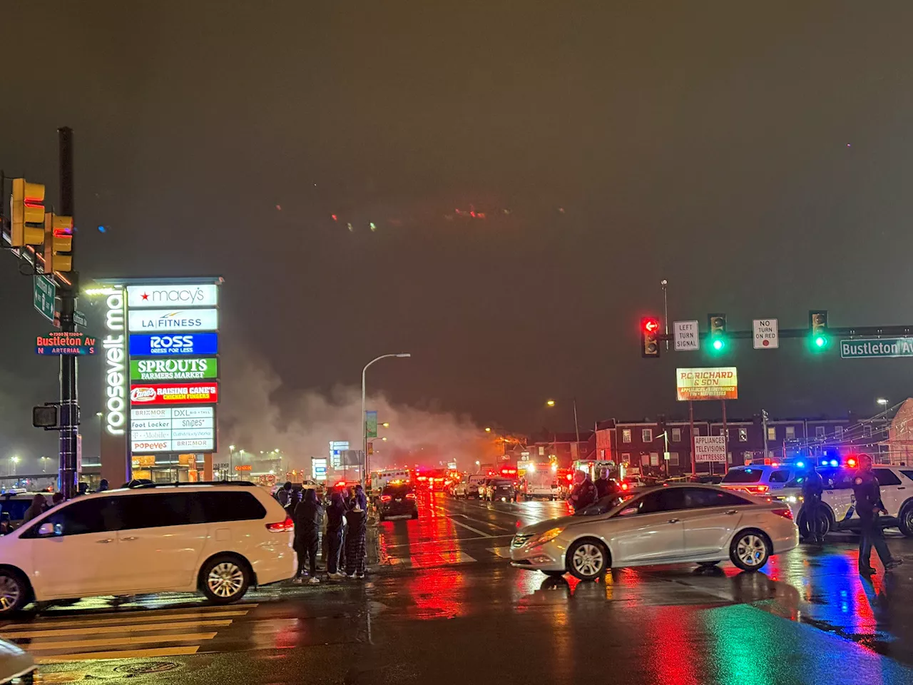 Learjet Crashes Near Philadelphia Mall, Multiple Injured