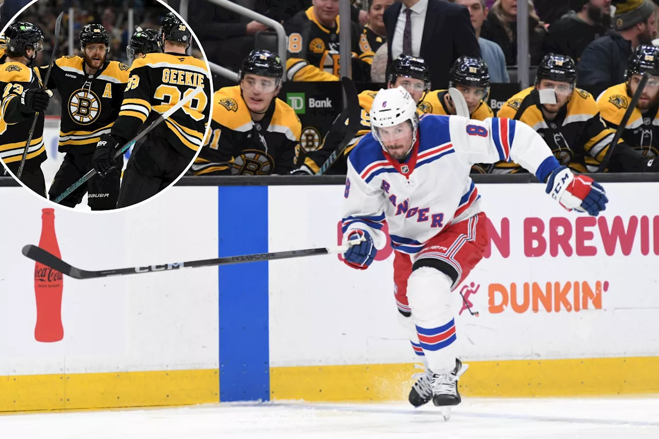 Pastrnak Hat Trick Propels Bruins Past Rangers