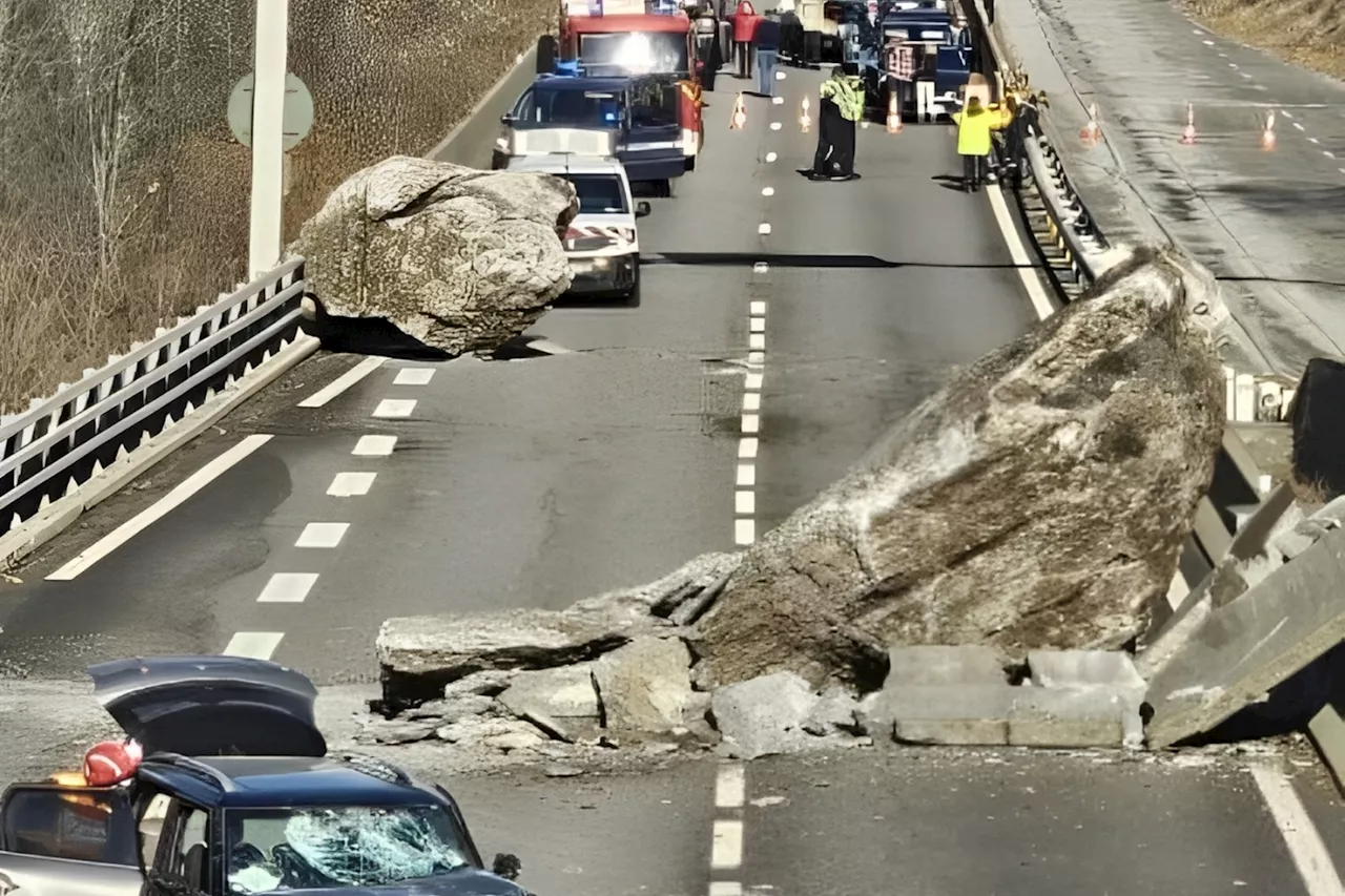 Éboulement en Savoie : 'L'un des rochers devait peser 30 tonnes', témoigne un automobiliste