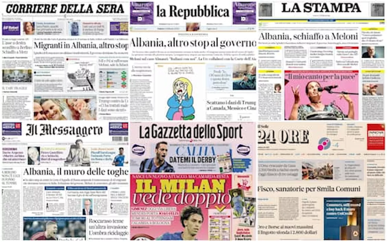 Le prime pagine dei quotidiani di oggi 1 febbraio: la rassegna stampa di Sky TG24