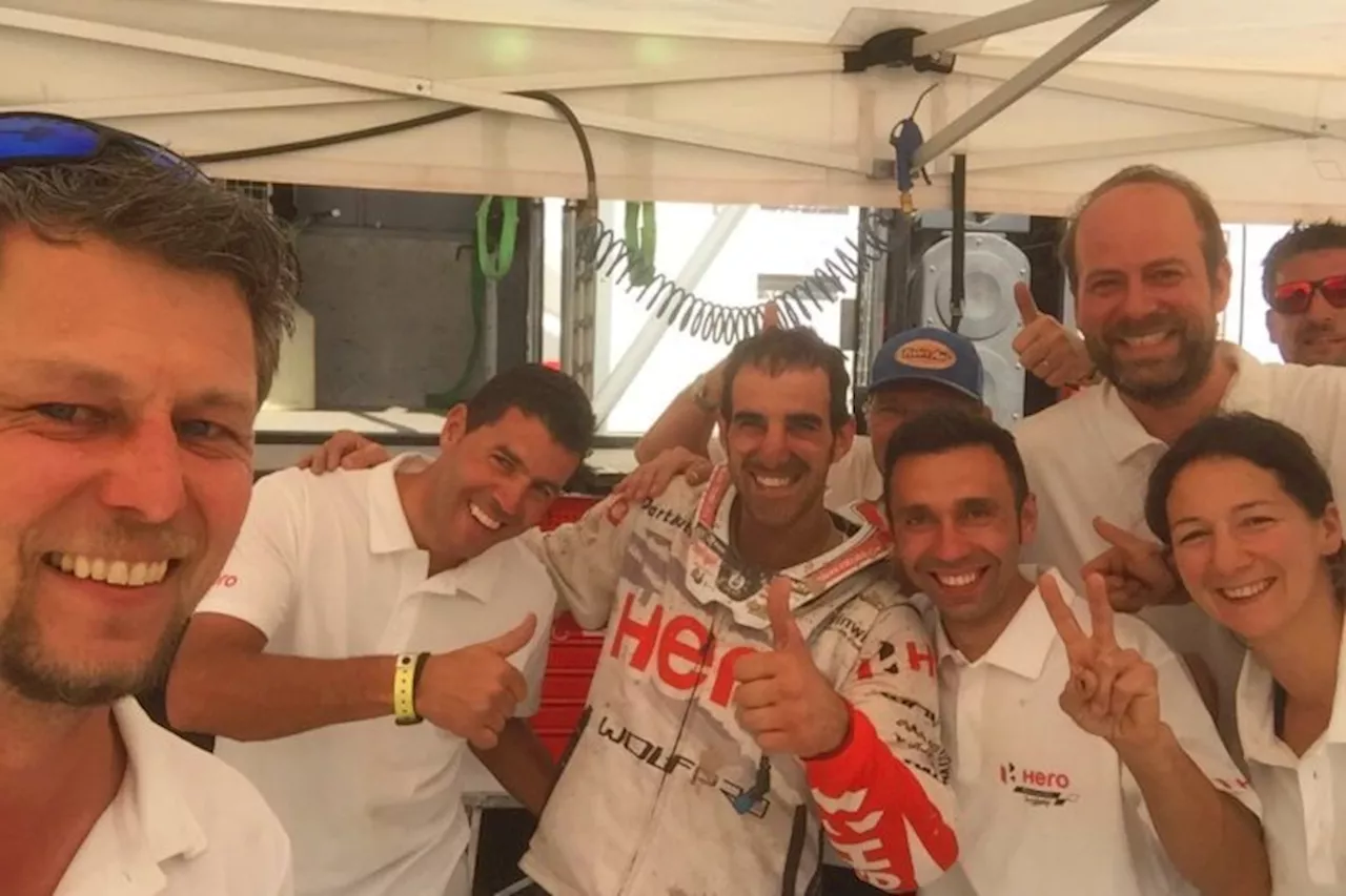 Hero feiert Mena – der Rookie vor Dakar-Stars im Ziel