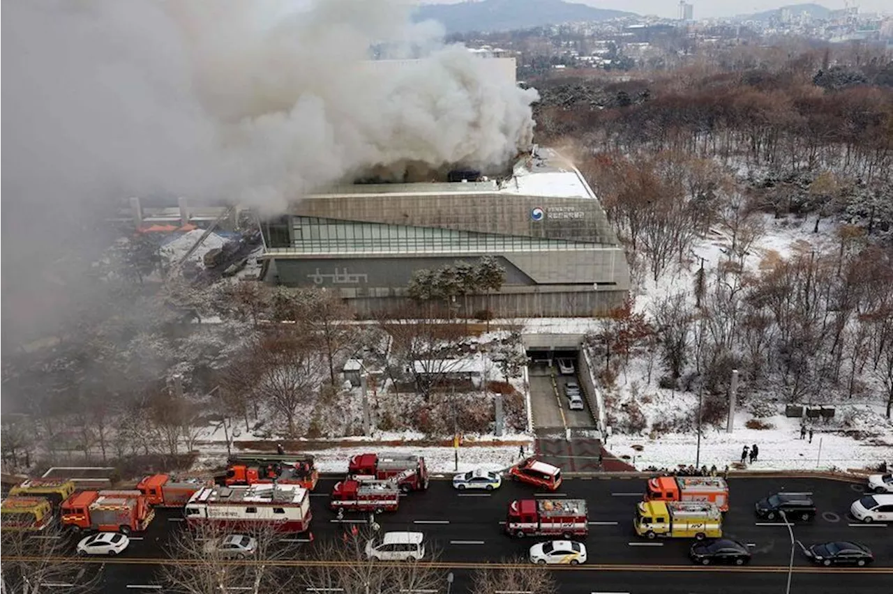 South Korea's language museum catches fire