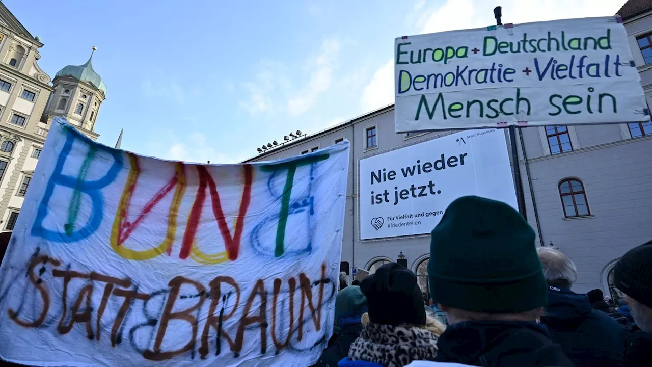 Demos gegen rechts: Tausende demonstrieren in Bayern gegen Einfluss von rechts