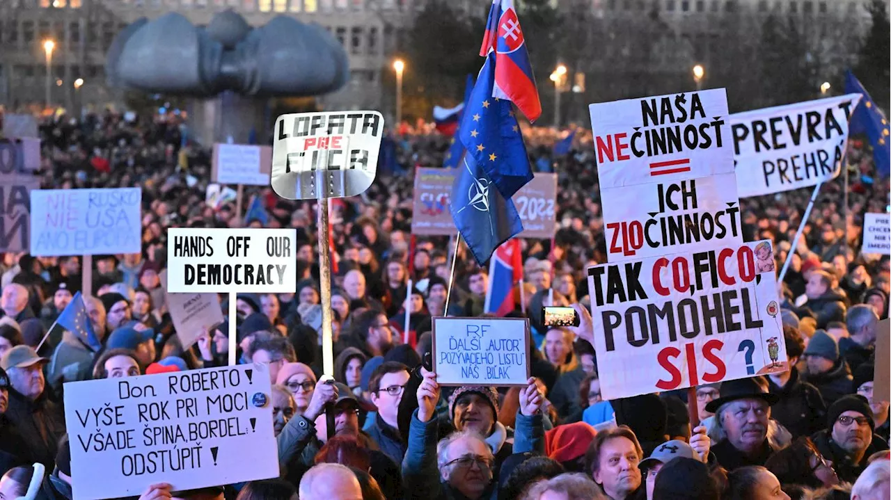 Ukrainischer Geheimdienst weist Vorwürfe zu Slowakei-Protesten zurück