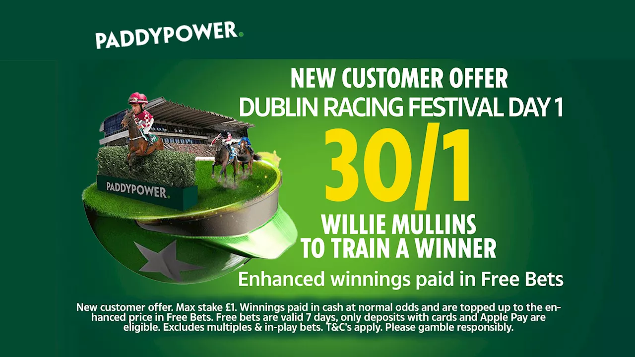 Dublin Racing Festival: Get 30/1 Willie Mullins to train a winner on Paddy Power...