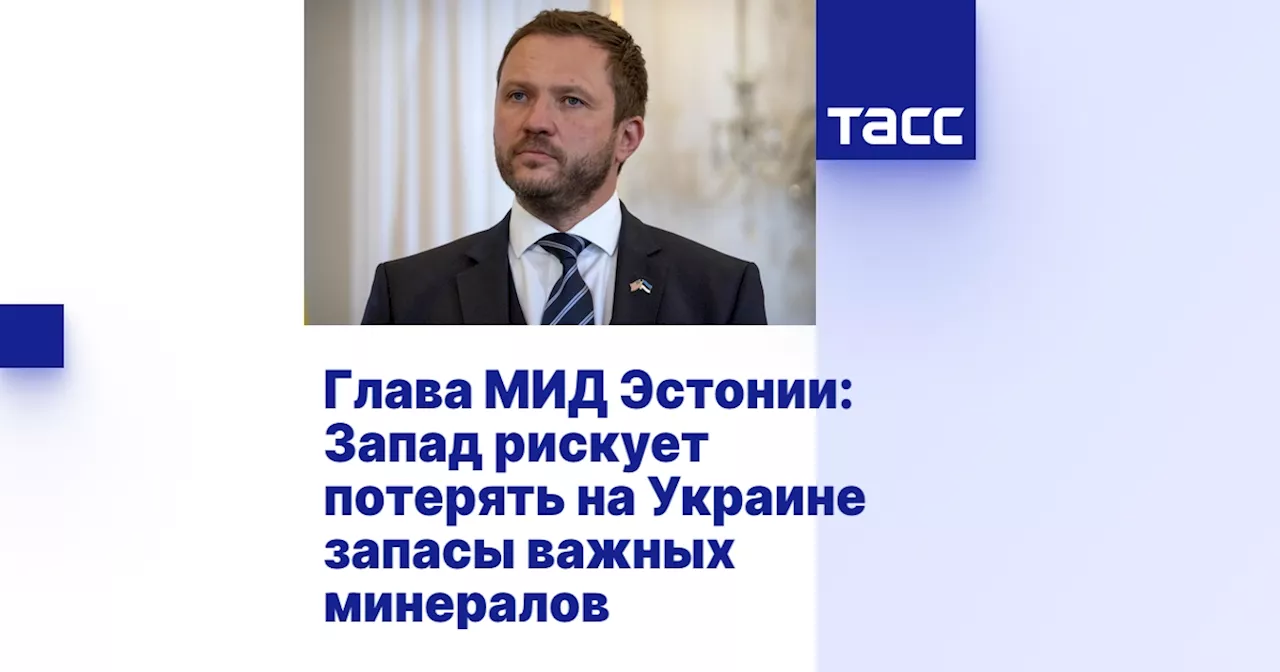 Глава МИД Эстонии: Запад рискует потерять на Украине запасы важных минералов