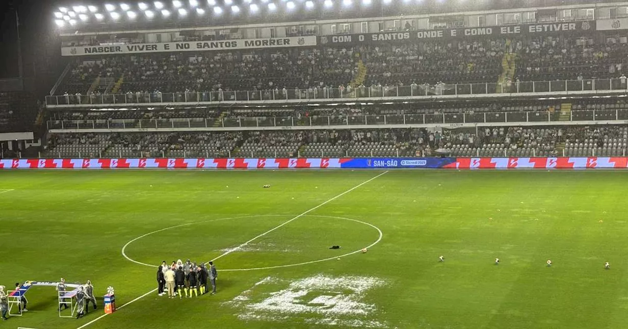 Após atraso causado pela chuva, clássico entre Santos e São Paulo começará às 21h15