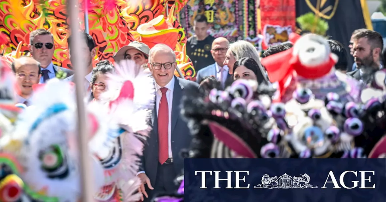 Albanese and Dutton clash at Lunar New Year in Melbourne's Box Hill