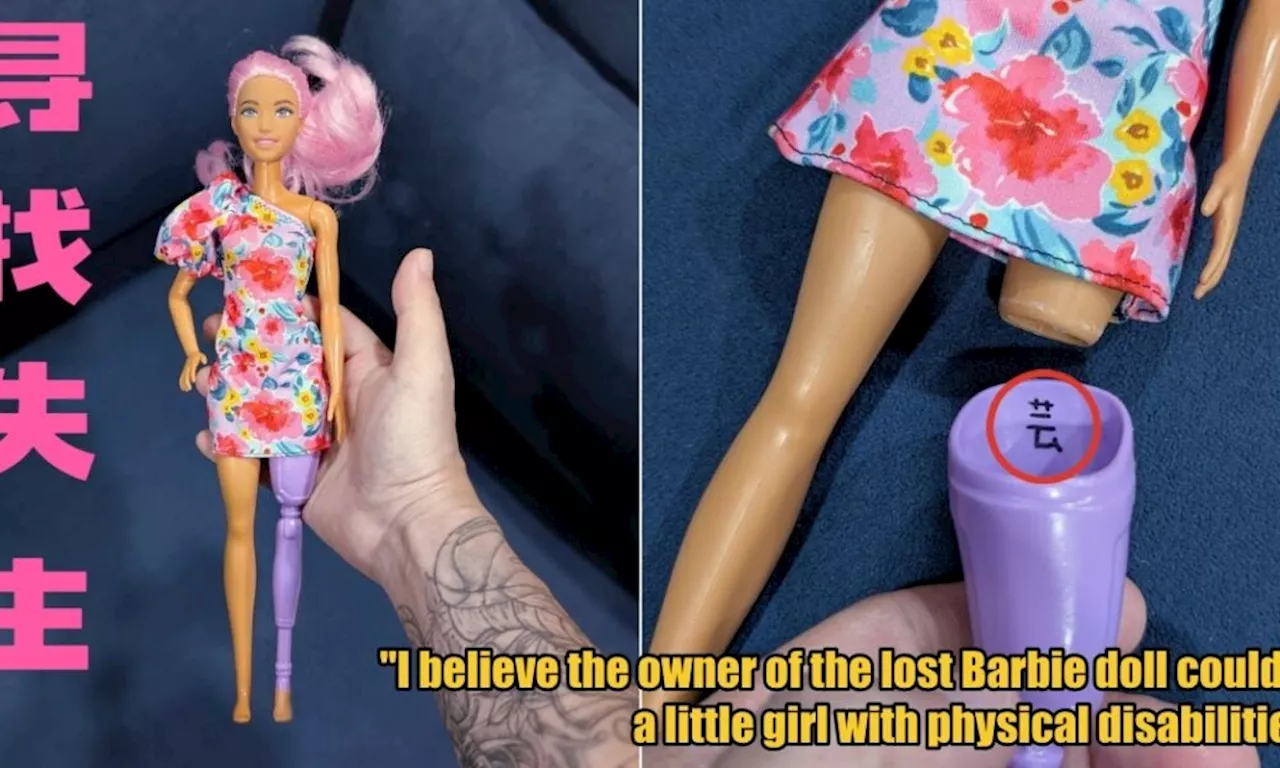 M'sian in Search of Owner of Rare Barbie Doll with Prosthetic Leg That Was Left in KL Mall's Disabled Toilet