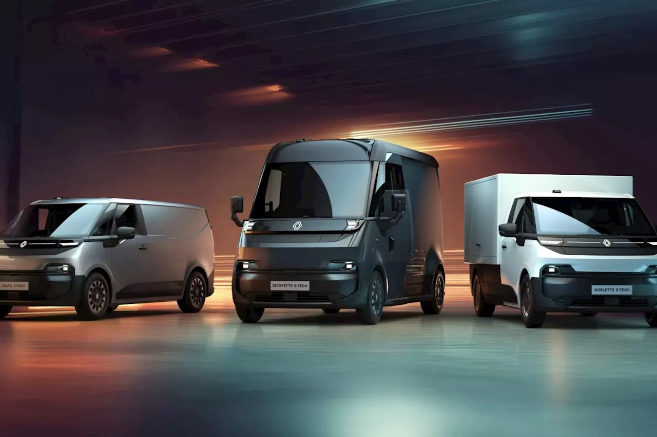 Renault Lance Trois Nouveaux Fourgons Électriques : Estafette, Goelette et Trafic