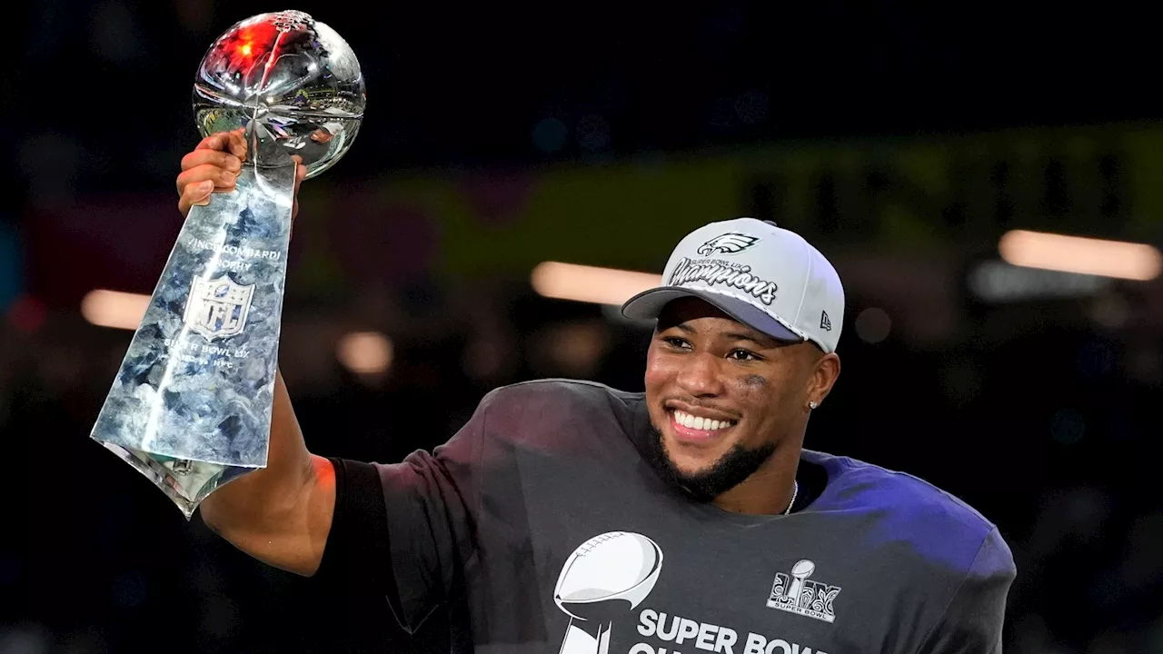 Saquon Barkley Sets Rushing Record and Wins Super Bowl with Eagles