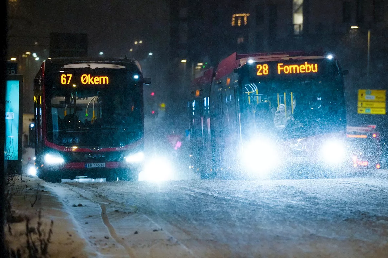 Dataproblemer hos Nobina forårsaker trafikkproblemer i Oslo og flere andre byer