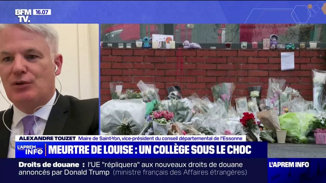 Meurtre de Louise: 'La vigilance doit porter sur tous les établissements scolaires', déclare Alexandre Touzet, vice-président du conseil départemental de l'Essonne