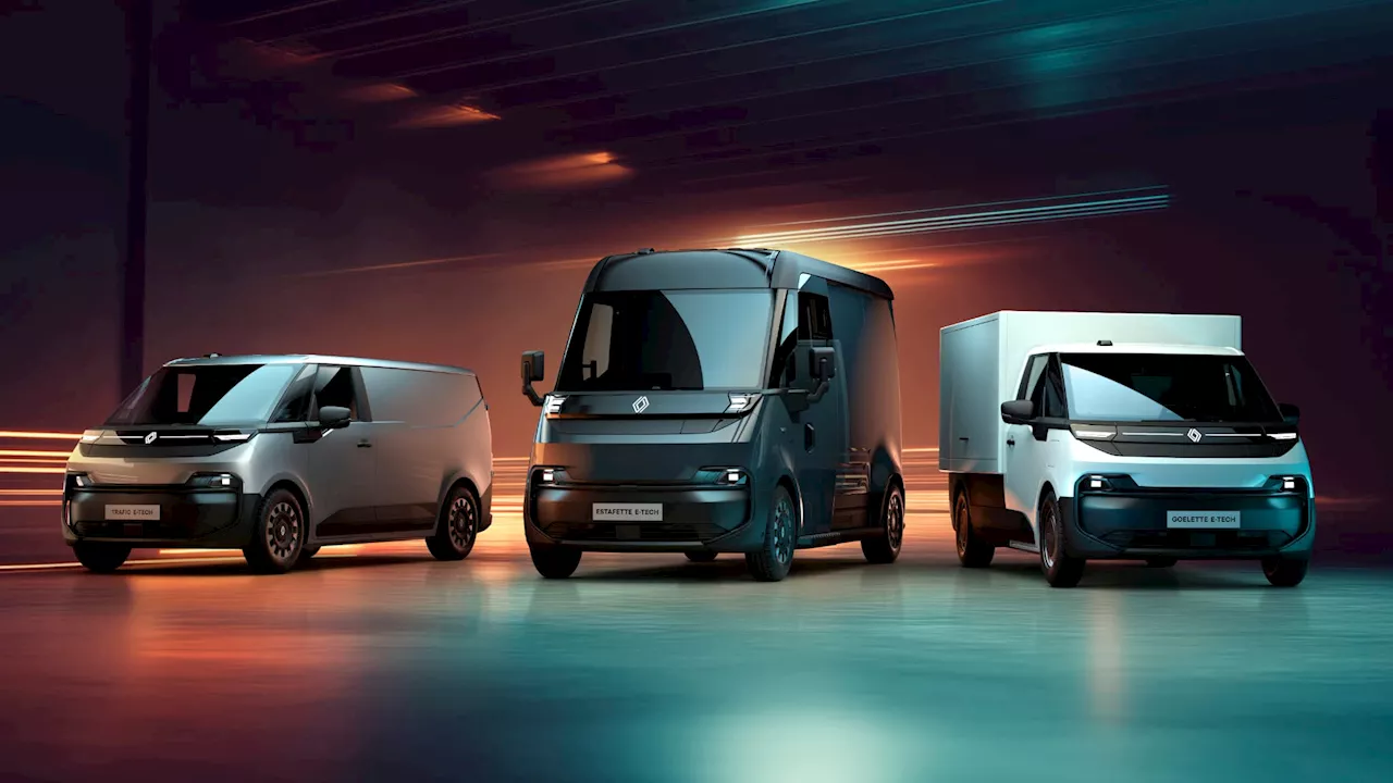 Renault dévoile ses nouveaux utilitaires électriques Estafette, Goelette et Trafic