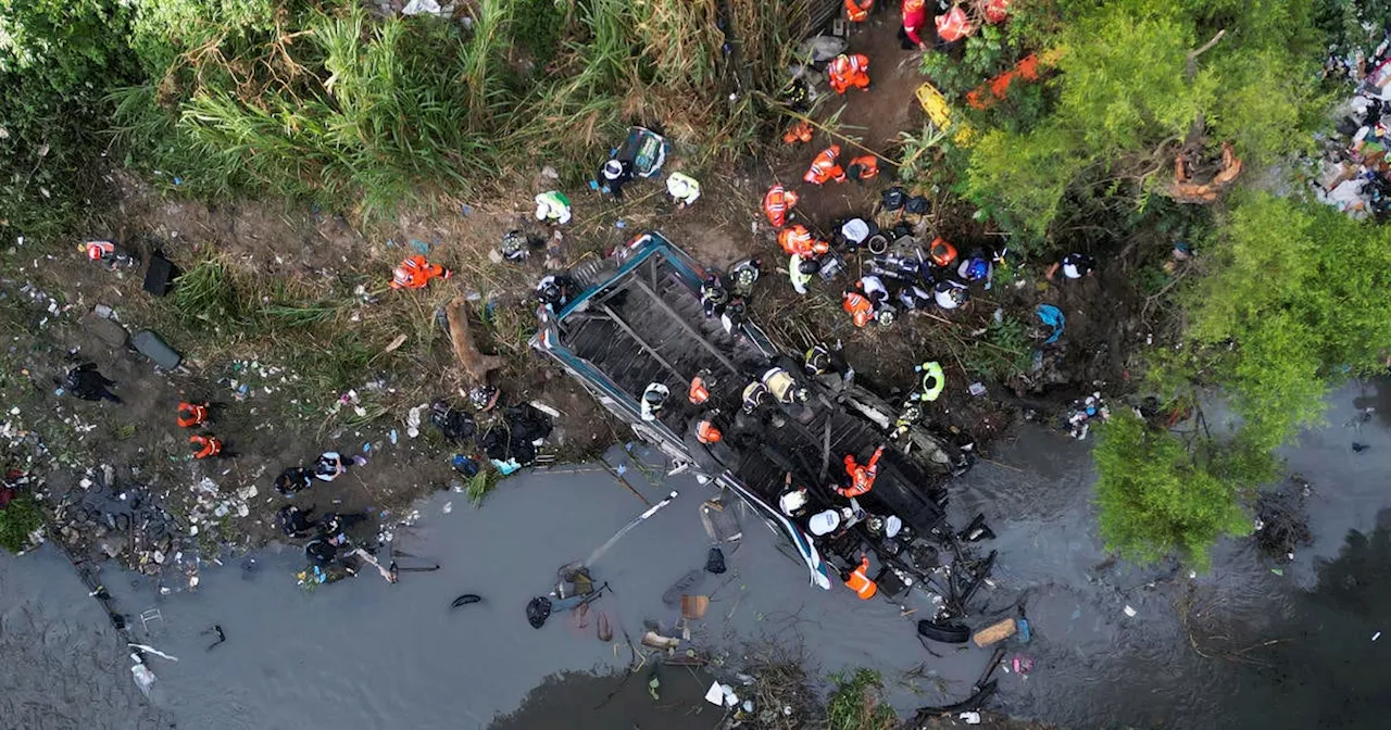 Bus Plunges Off Bridge in Guatemala, Killing at Least 51