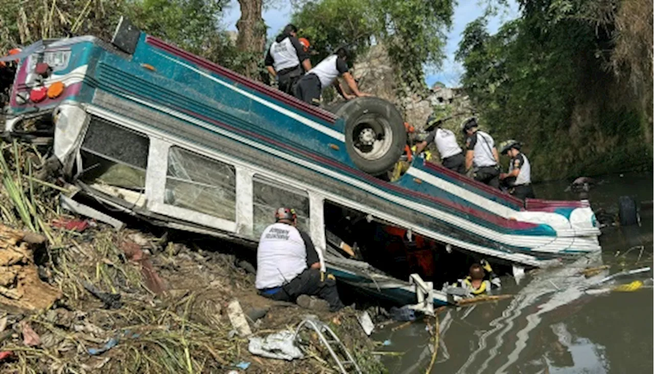 Au moins 51 morts dans un accident d'autocar au Guatemala