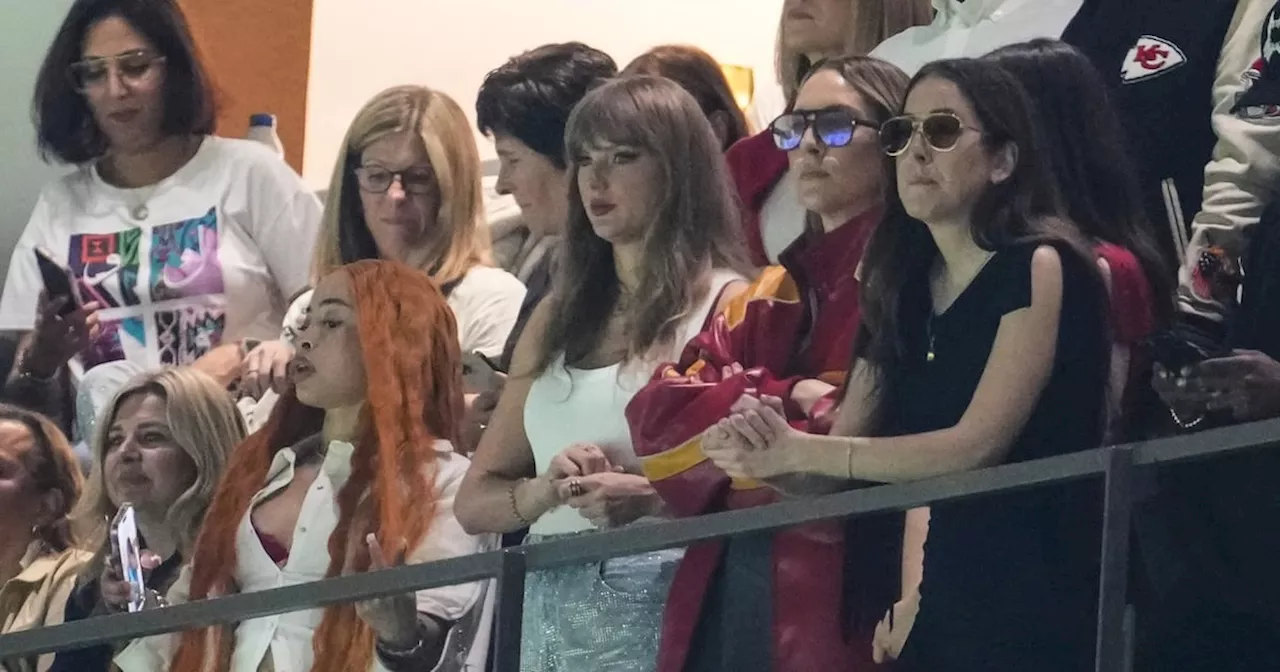 Taylor Swift, Ice Spice, Haim Sisters Spotted Together at Super Bowl LIX