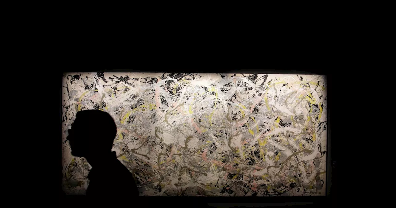 Jackson Pollock's 'N27' on Display in Rome Museum