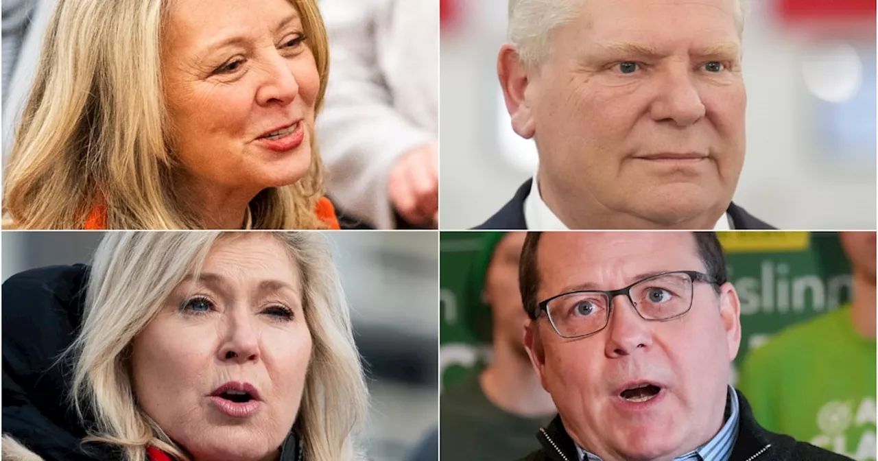 Ontario's Political Leaders Captured in Composite Image