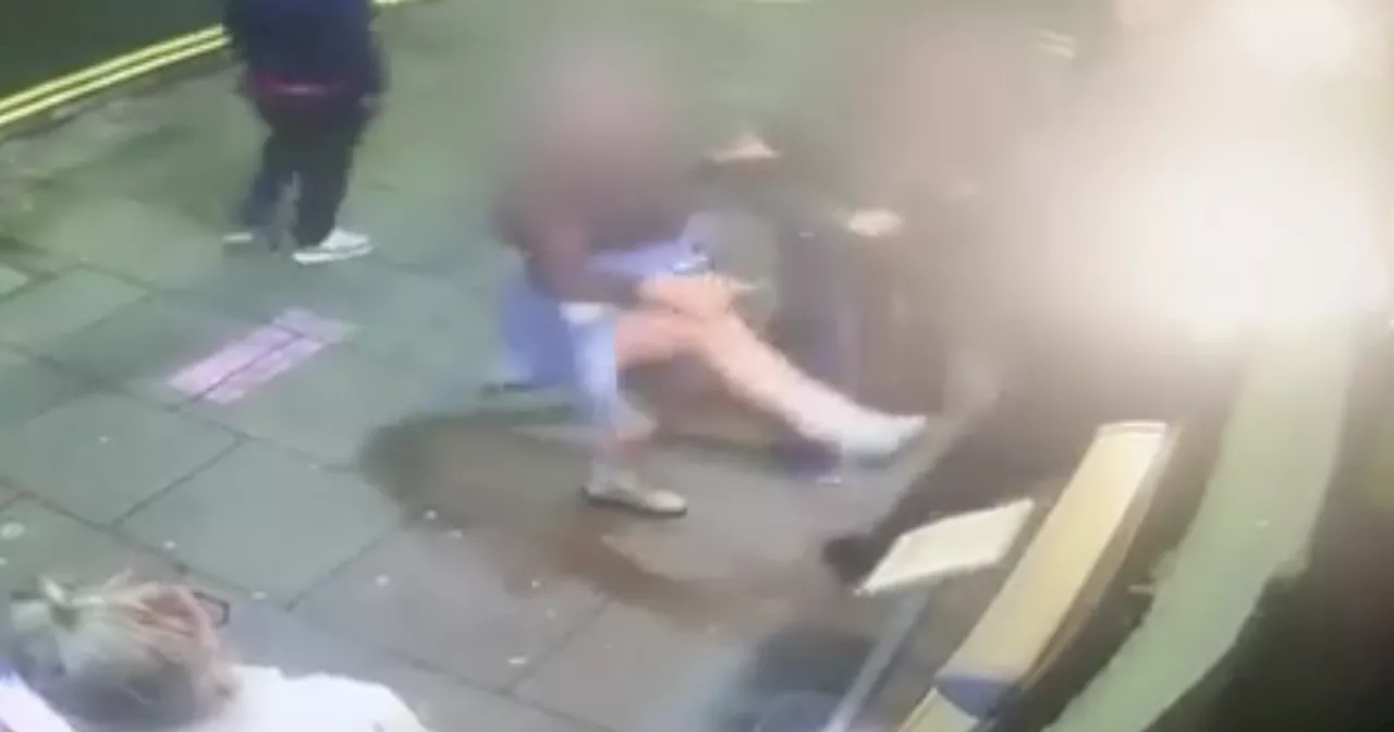 CCTV Captures Drunken Woman Kicking Bouncer Outside Scots Pub