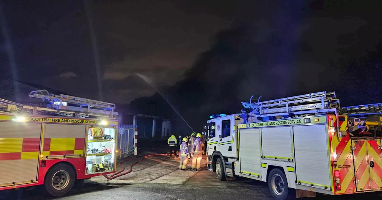 Huge blaze breaks out at warehouse in Aberdeen as fire crews race to scene