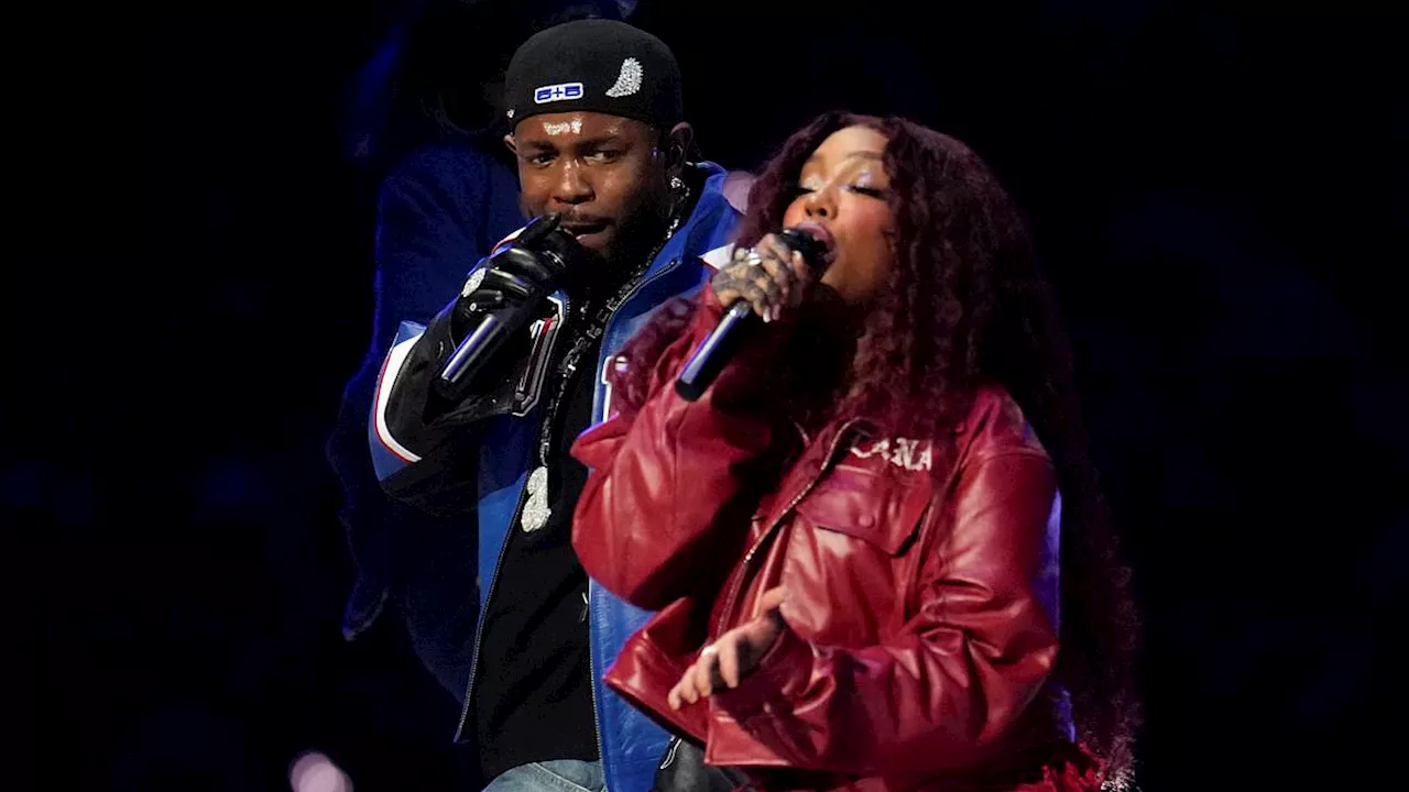 Fans go wild as Kendrick Lamar and SZA announce joint UK stadium tour after wowing at the Super...