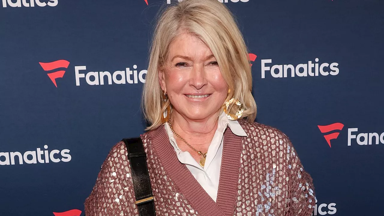 Martha Stewart Makes a Casual Style Statement at the 2025 Fanatics Super Bowl Party