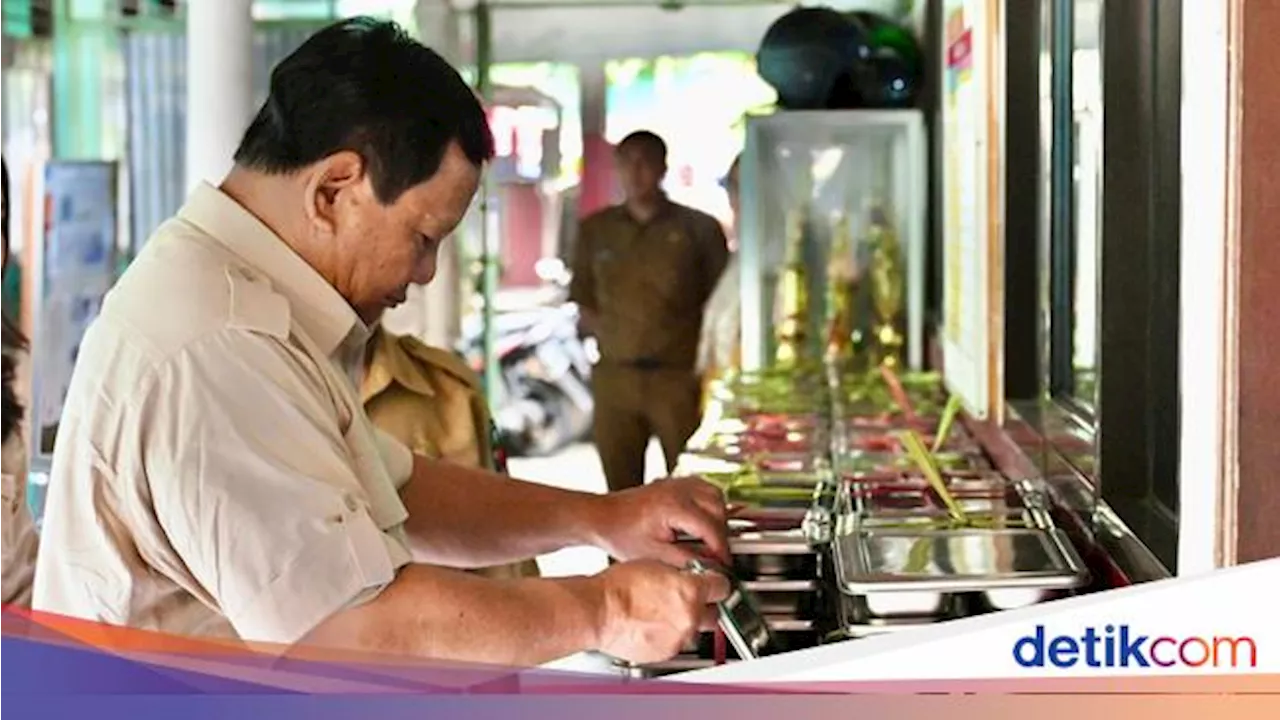 Prabowo Tinjau Makan Gratis di Bogor, Sebut Tingkatkan Kualitas Pendidikan