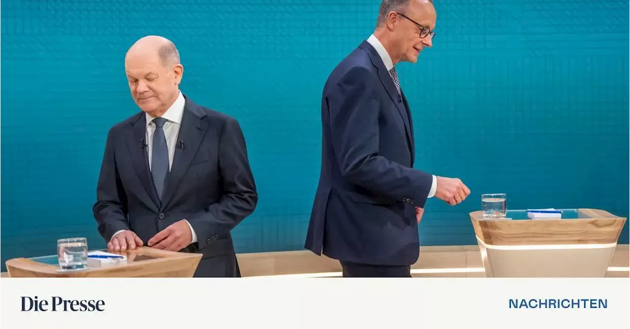 Scholz gegen Merz im TV-Duell: Klassisches Null zu Null